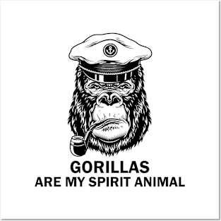 Gorillas are my spirit animal Posters and Art